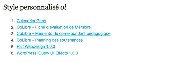 Shortcode attachments - Style personnalisé Shortcode attachments - Style personnalisé