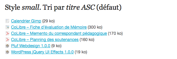 Shortcode attachments - Style small Shortcode attachments - Style small